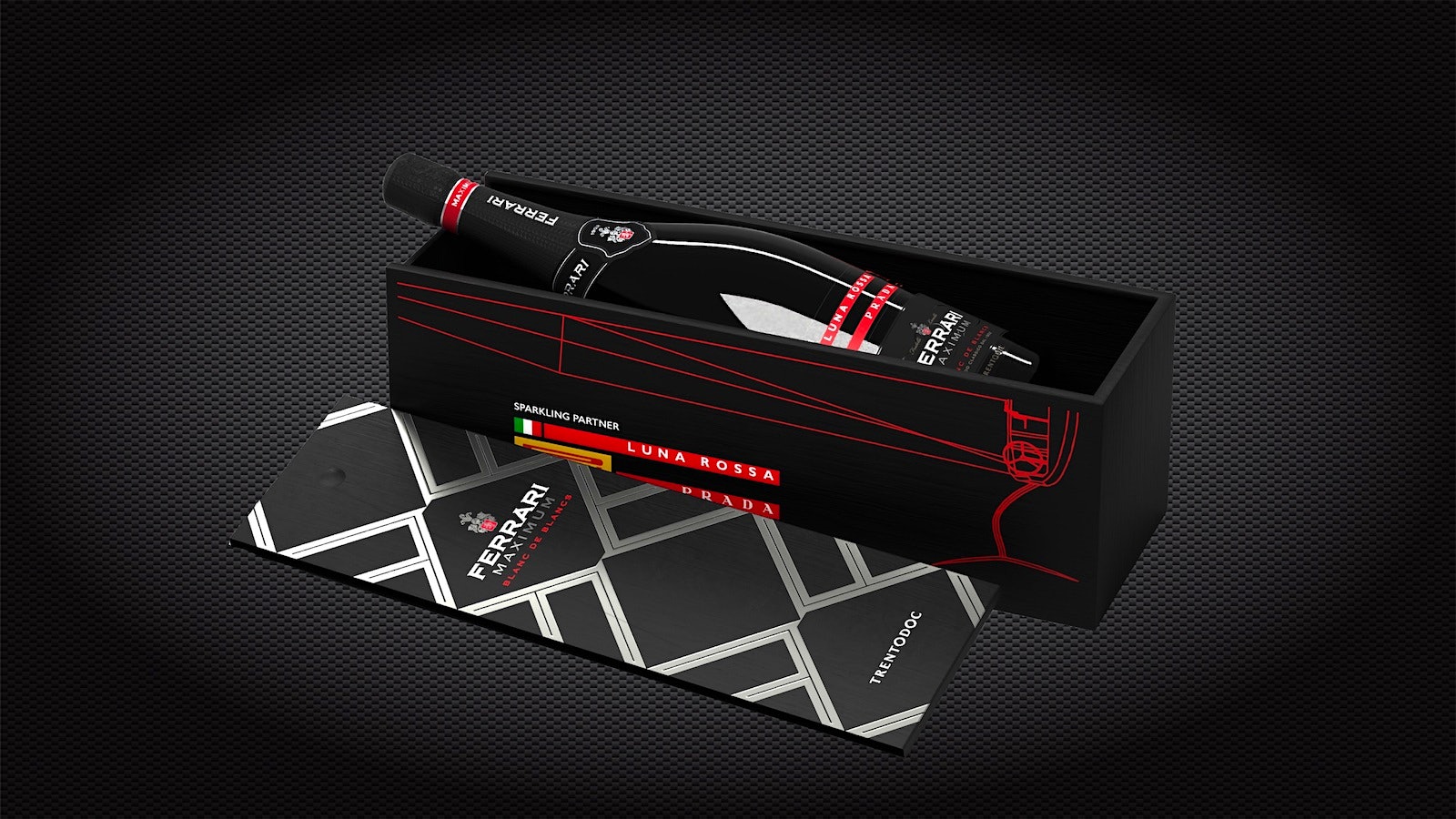 Ferrari Trento’s Maximum Blanc de Blancs Luna Rossa Prada Pirelli edition magnum bottle